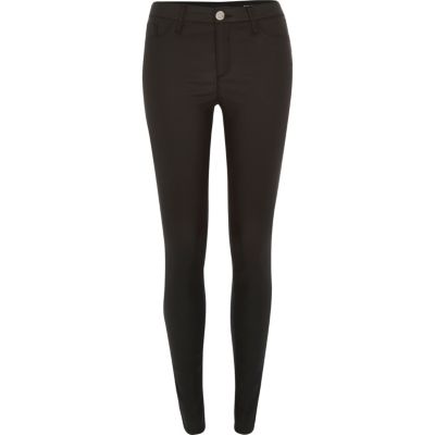 Black coated Molly jeggings